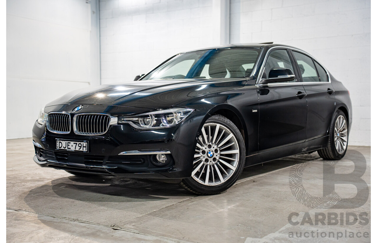 06/2016 BMW 320d Luxury Line (RWD) F30 LCI 4d Sedan Black Sapphire Metallic Turbo 2.0L