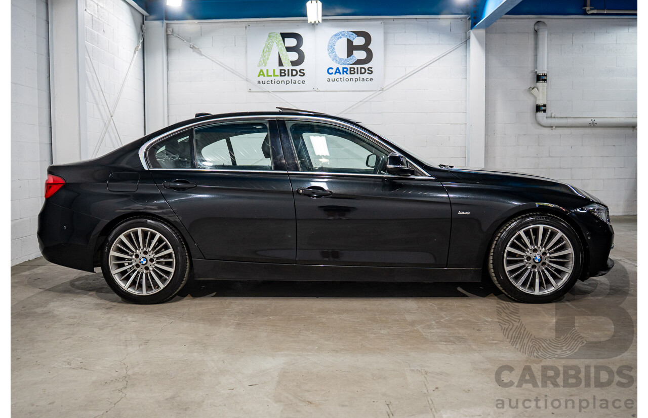 06/2016 BMW 320d Luxury Line (RWD) F30 LCI 4d Sedan Black Sapphire Metallic Turbo 2.0L