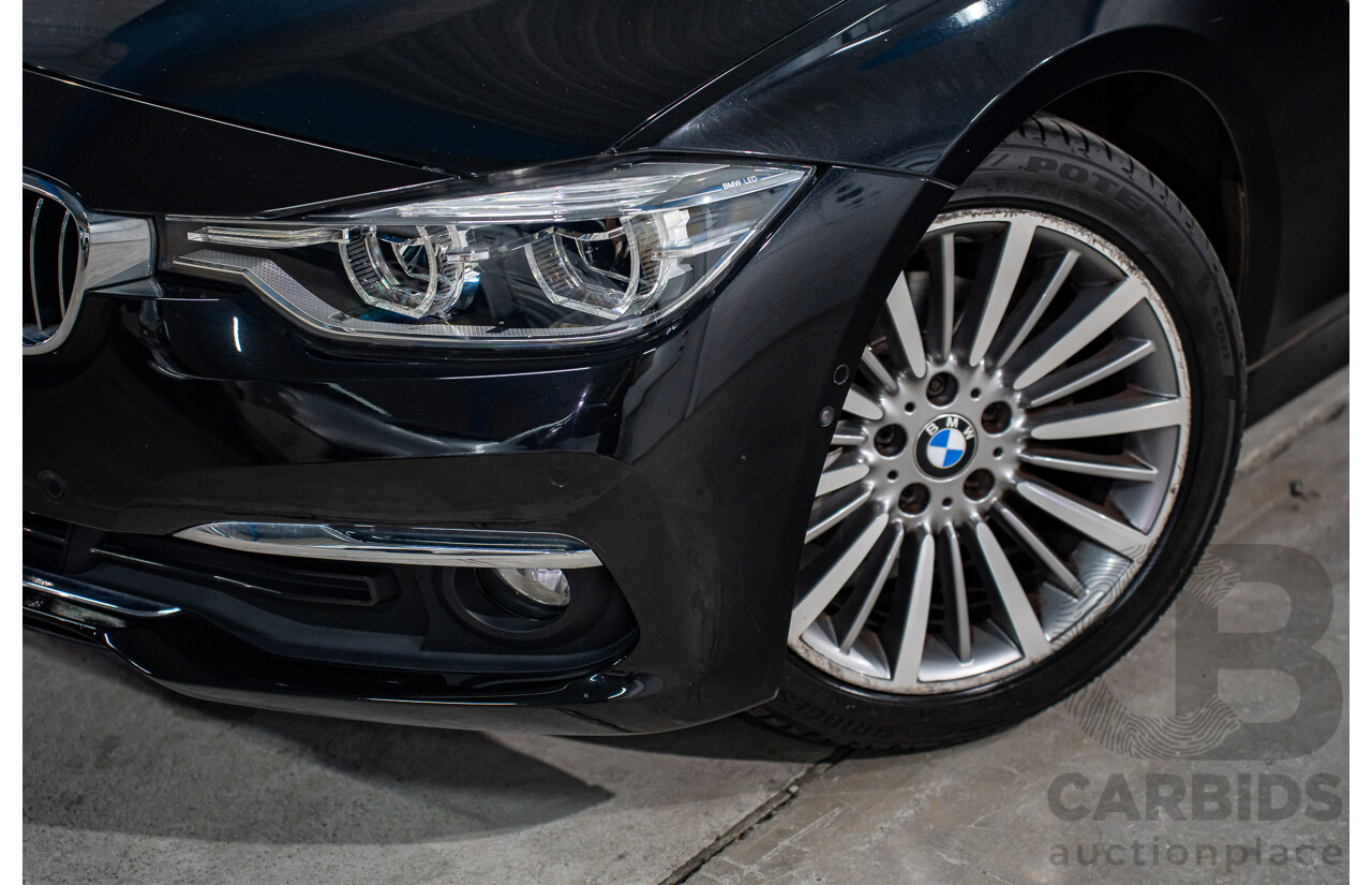 06/2016 BMW 320d Luxury Line (RWD) F30 LCI 4d Sedan Black Sapphire Metallic Turbo 2.0L