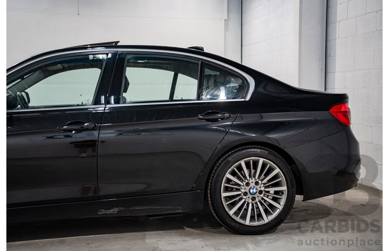 06/2016 BMW 320d Luxury Line (RWD) F30 LCI 4d Sedan Black Sapphire Metallic Turbo 2.0L