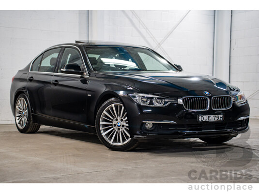 06/2016 BMW 320d Luxury Line (RWD) F30 LCI 4d Sedan Black Sapphire Metallic Turbo 2.0L