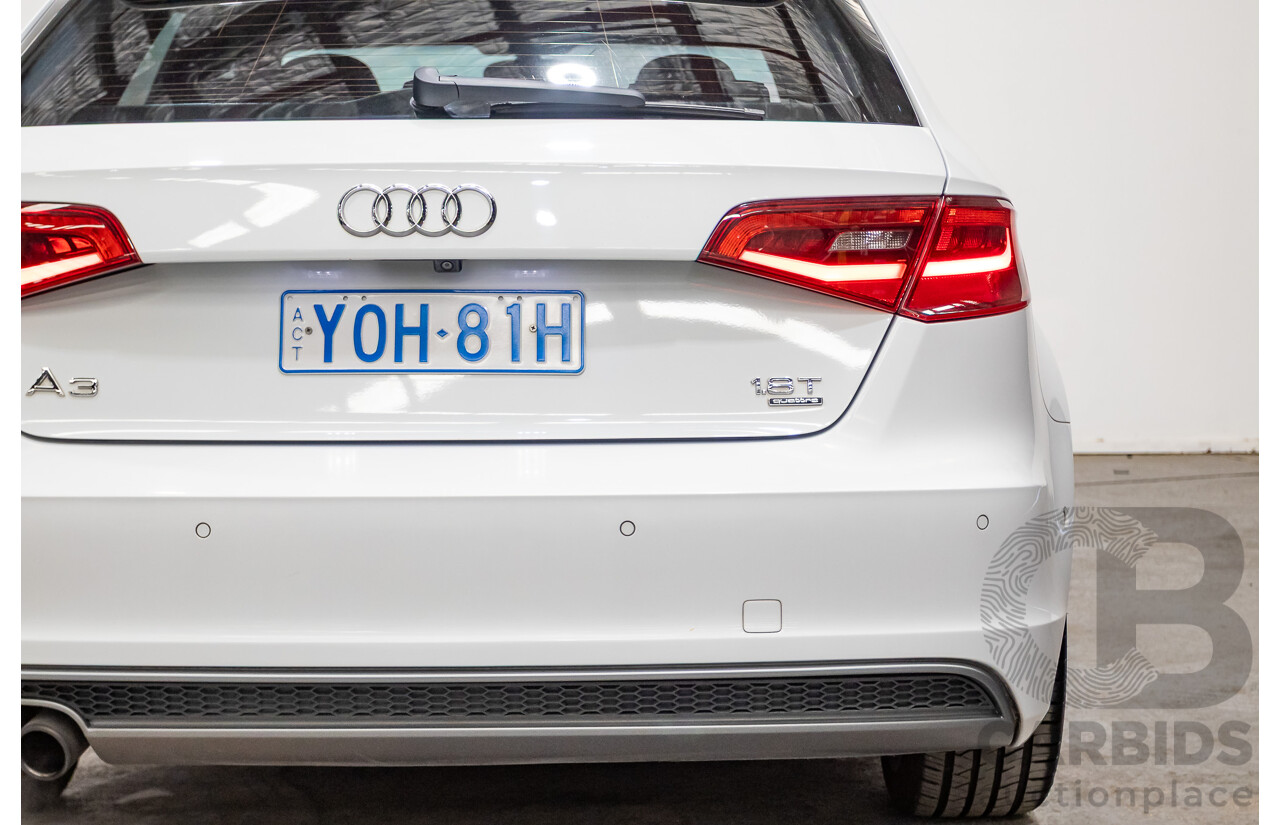 Audi A3 1.8 TFSI Quattro S-Line Ambition (AWD) 8V 5D Hatchback Glacier White Turbo 1.8L