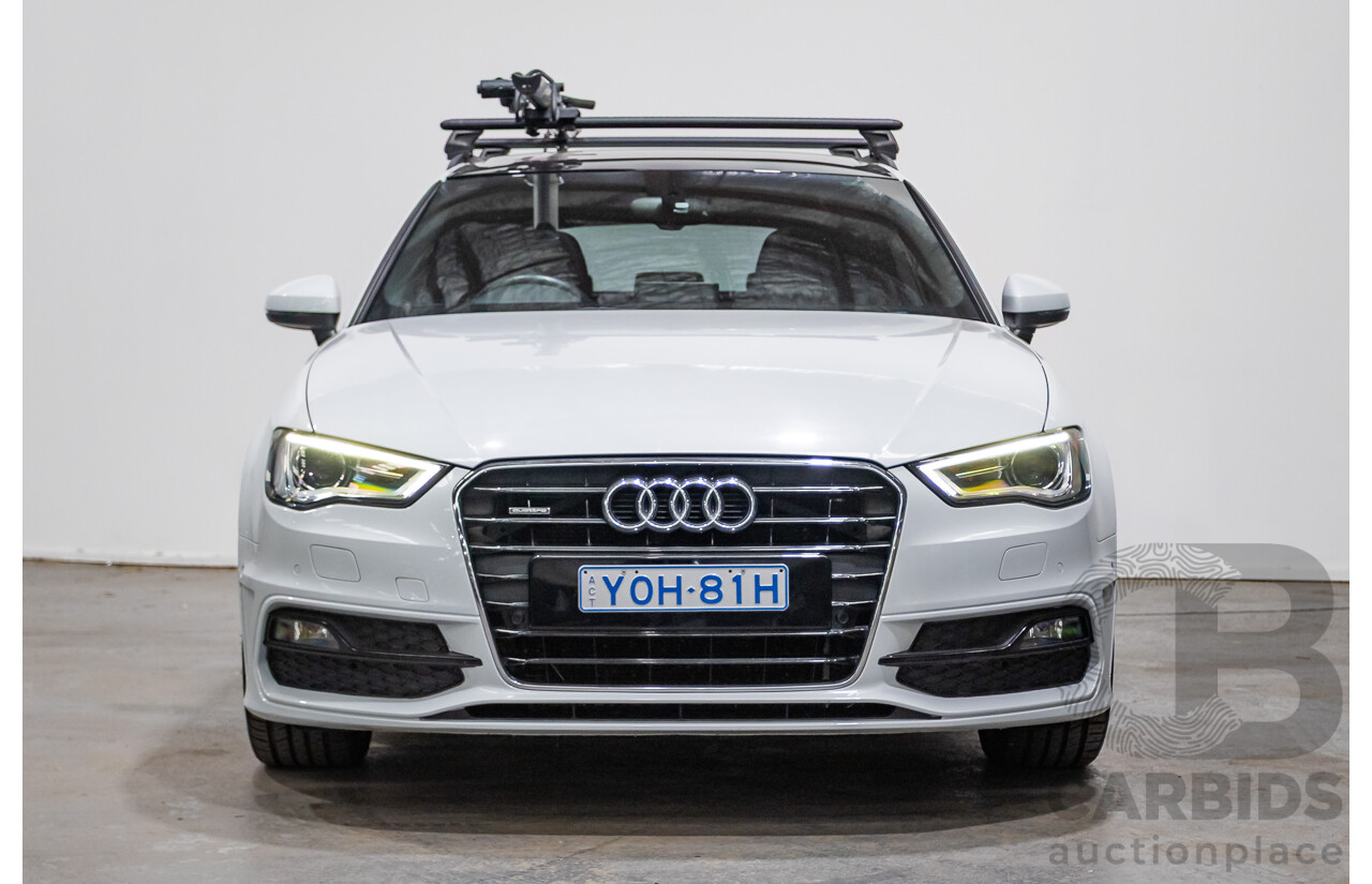 Audi A3 1.8 TFSI Quattro S-Line Ambition (AWD) 8V 5D Hatchback Glacier White Turbo 1.8L