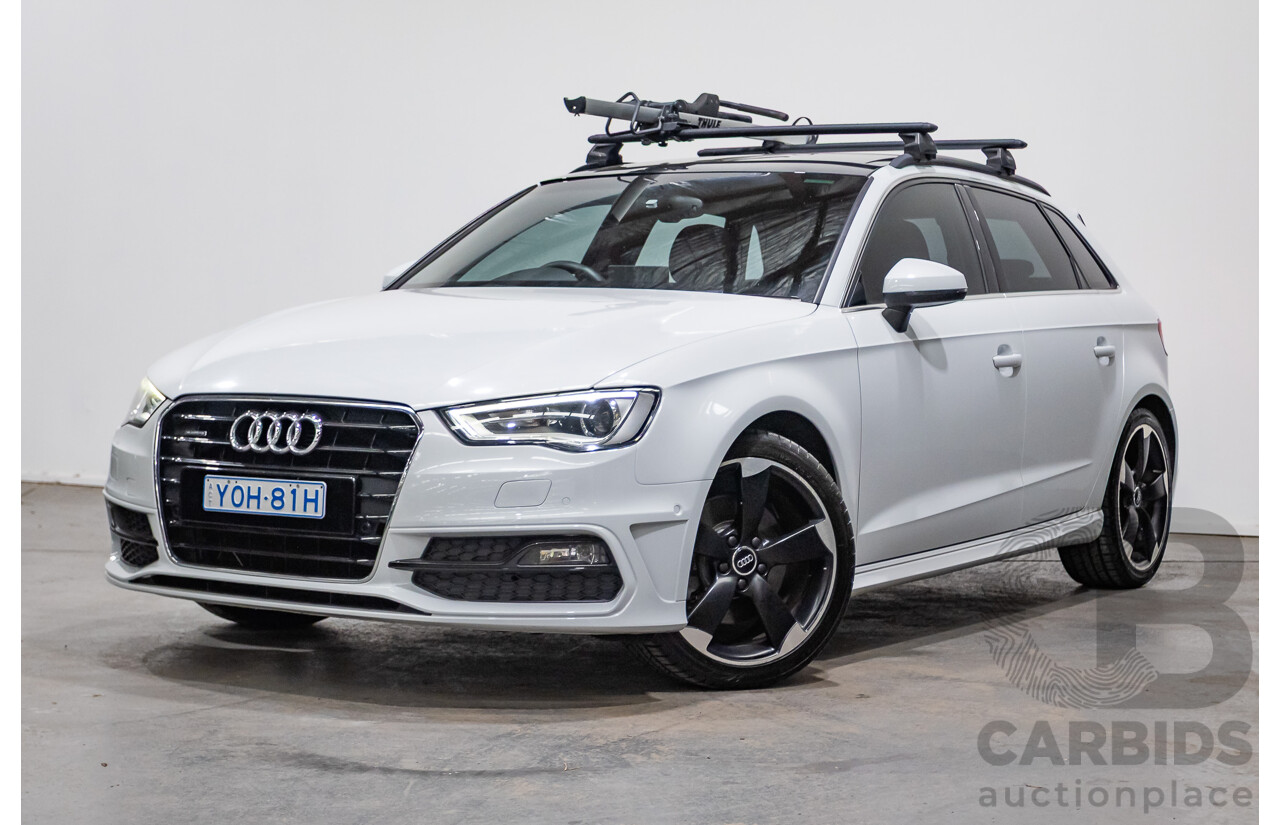Audi A3 1.8 TFSI Quattro S-Line Ambition (AWD) 8V 5D Hatchback Glacier White Turbo 1.8L
