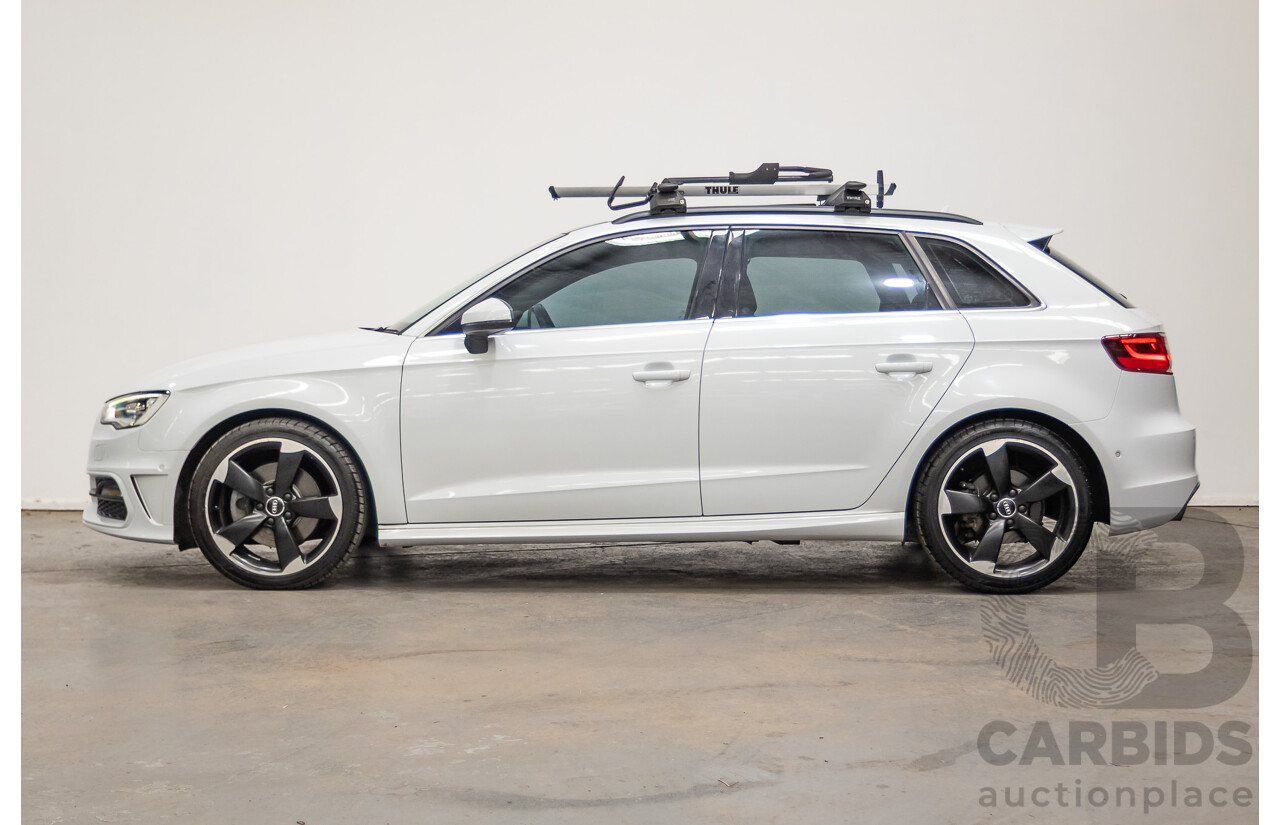 Audi A3 1.8 TFSI Quattro S-Line Ambition (AWD) 8V 5D Hatchback Glacier White Turbo 1.8L
