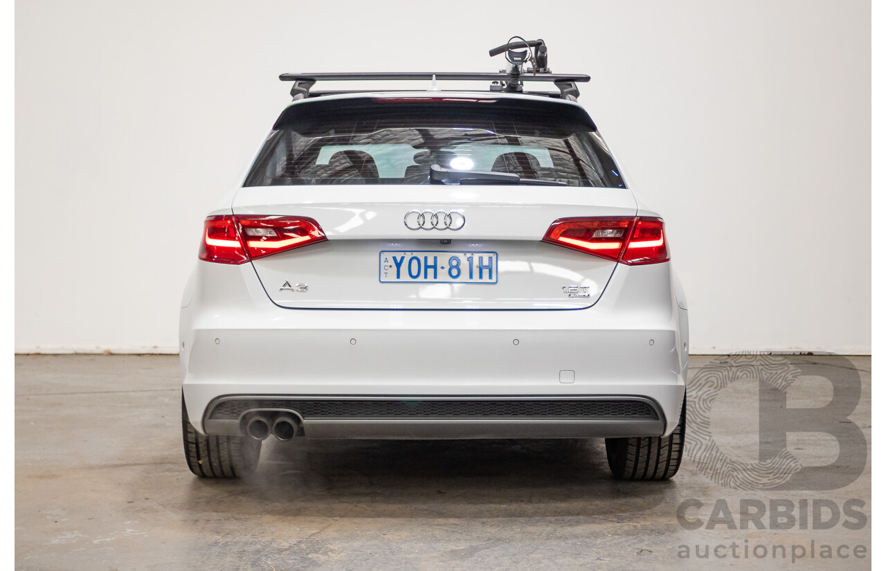 Audi A3 1.8 TFSI Quattro S-Line Ambition (AWD) 8V 5D Hatchback Glacier White Turbo 1.8L