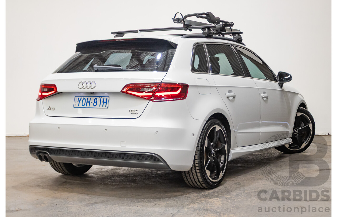 Audi A3 1.8 TFSI Quattro S-Line Ambition (AWD) 8V 5D Hatchback Glacier White Turbo 1.8L