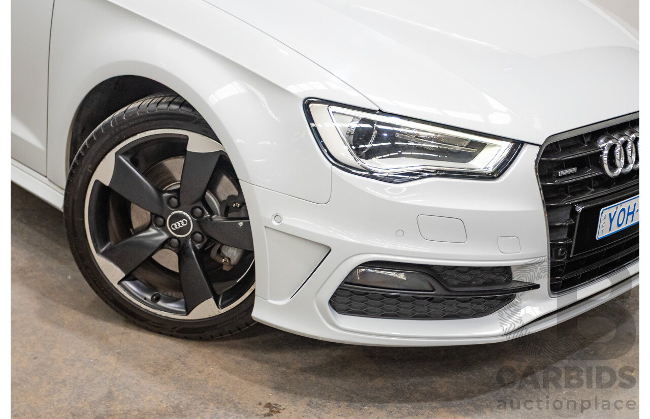Audi A3 1.8 TFSI Quattro S-Line Ambition (AWD) 8V 5D Hatchback Glacier White Turbo 1.8L