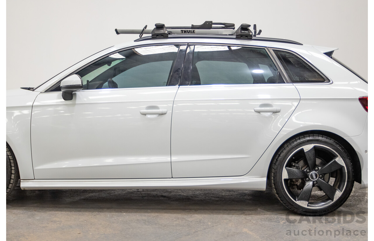Audi A3 1.8 TFSI Quattro S-Line Ambition (AWD) 8V 5D Hatchback Glacier White Turbo 1.8L