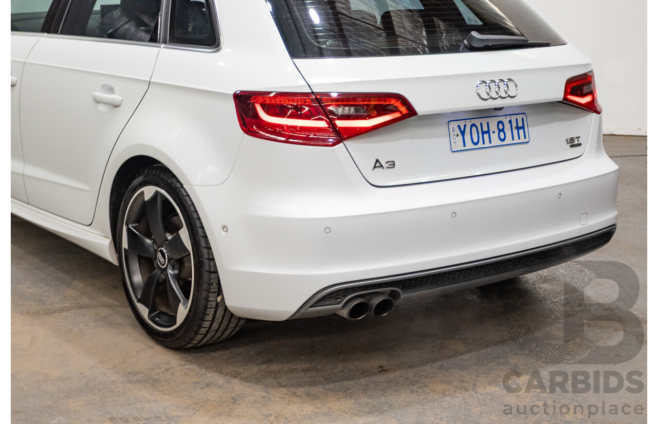 Audi A3 1.8 TFSI Quattro S-Line Ambition (AWD) 8V 5D Hatchback Glacier White Turbo 1.8L