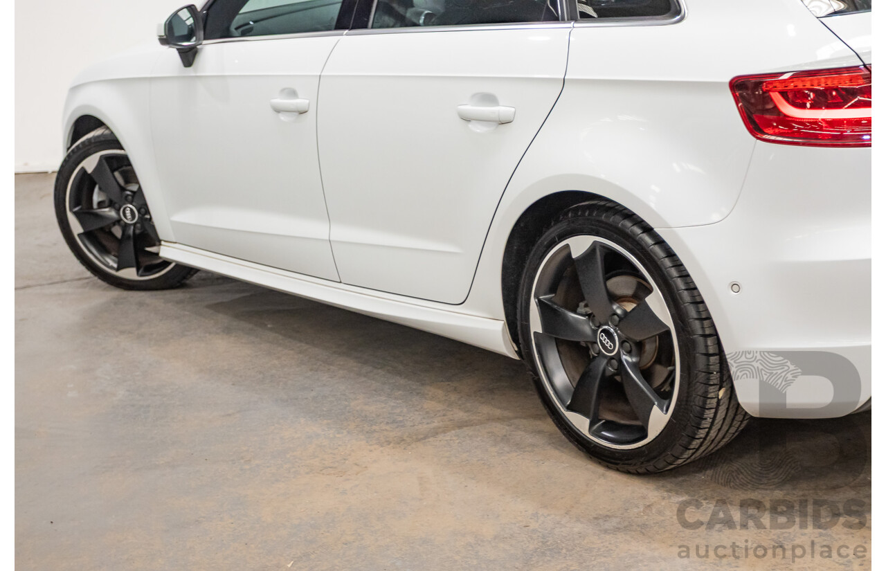 Audi A3 1.8 TFSI Quattro S-Line Ambition (AWD) 8V 5D Hatchback Glacier White Turbo 1.8L