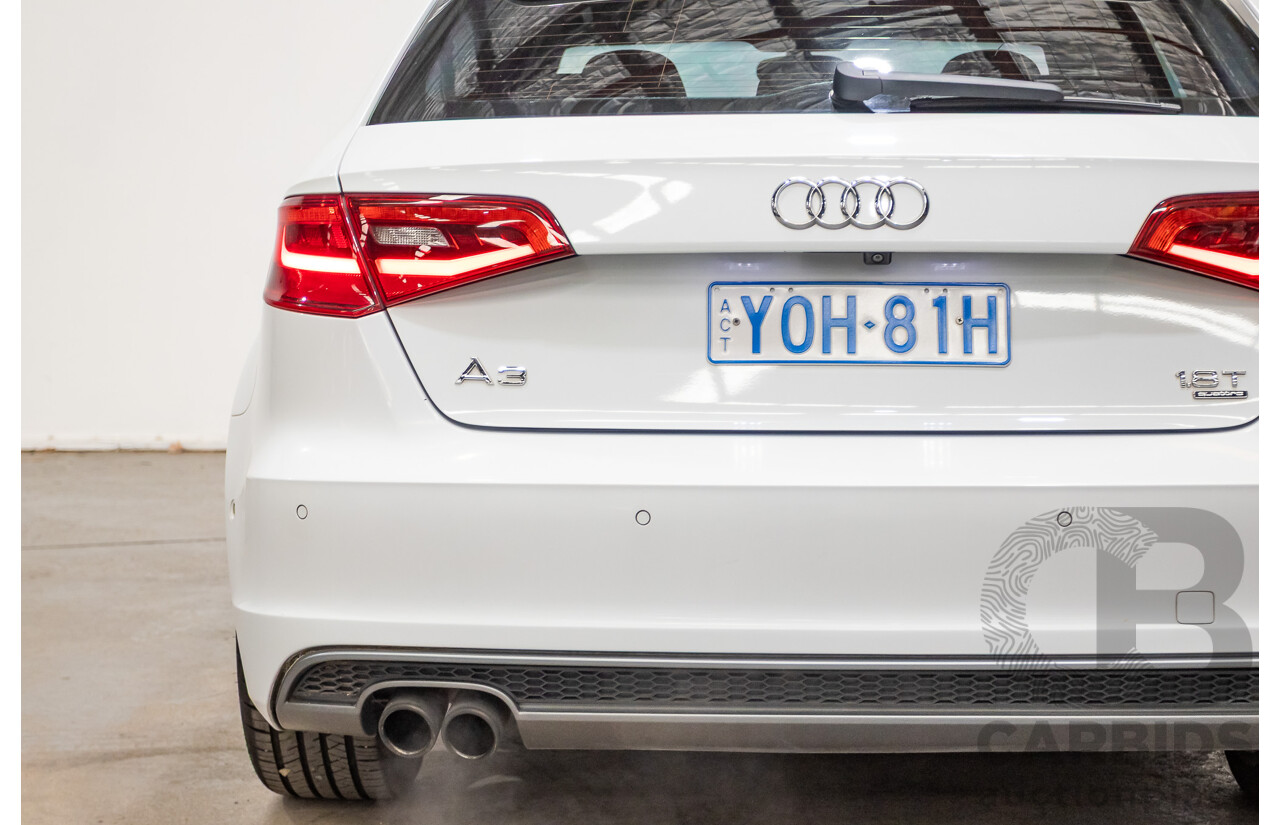 Audi A3 1.8 TFSI Quattro S-Line Ambition (AWD) 8V 5D Hatchback Glacier White Turbo 1.8L