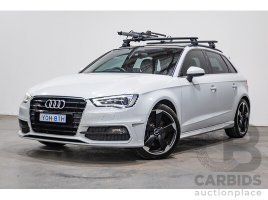 Audi A3 1.8 TFSI Quattro S-Line Ambition (AWD) 8V 5D Hatchback Glacier White Turbo 1.8L
