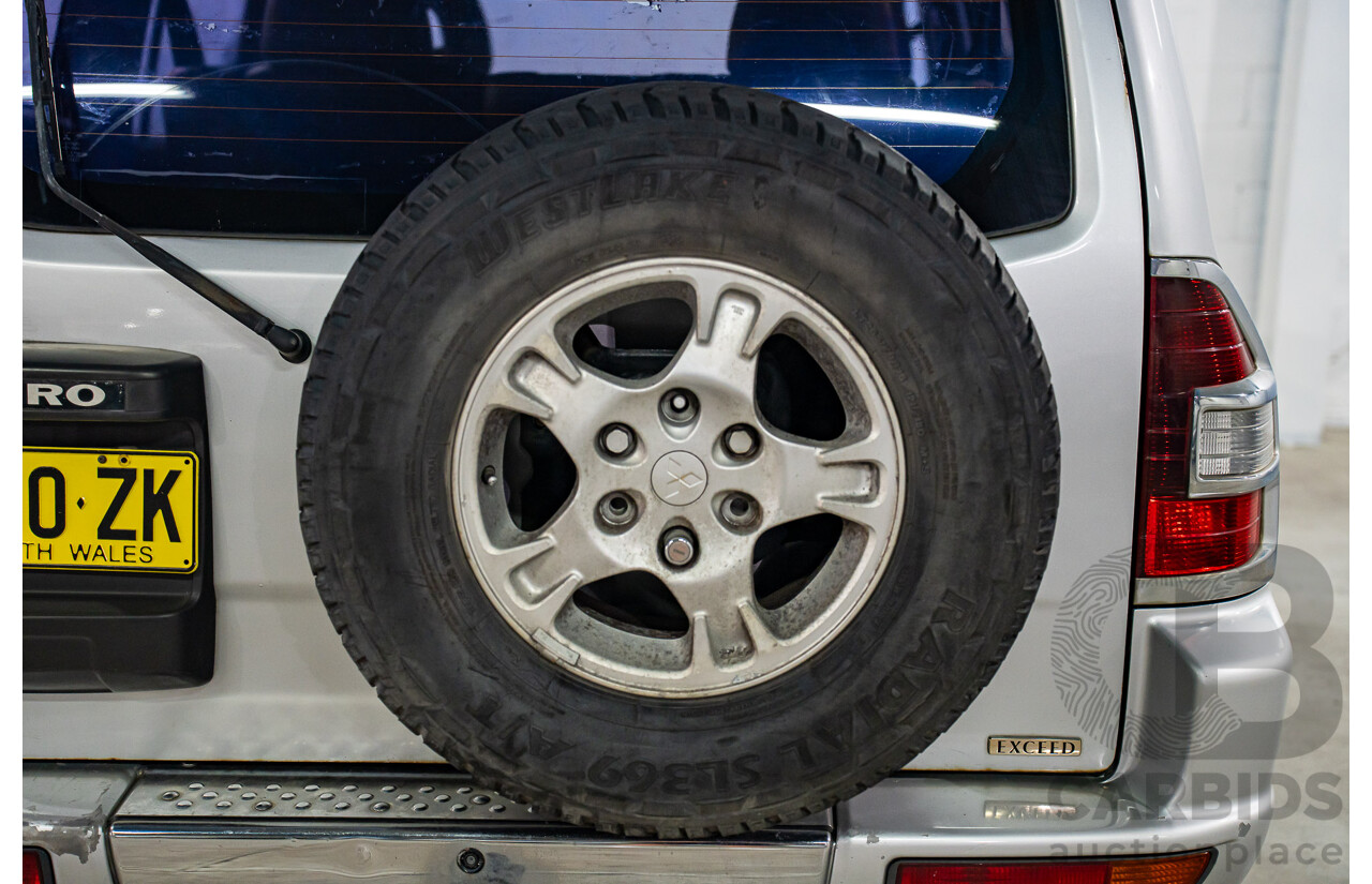 7/2001 Mitsubishi Pajero Exceed LWB (4x4) NM 4d Wagon Cool Silver V6 3.5L