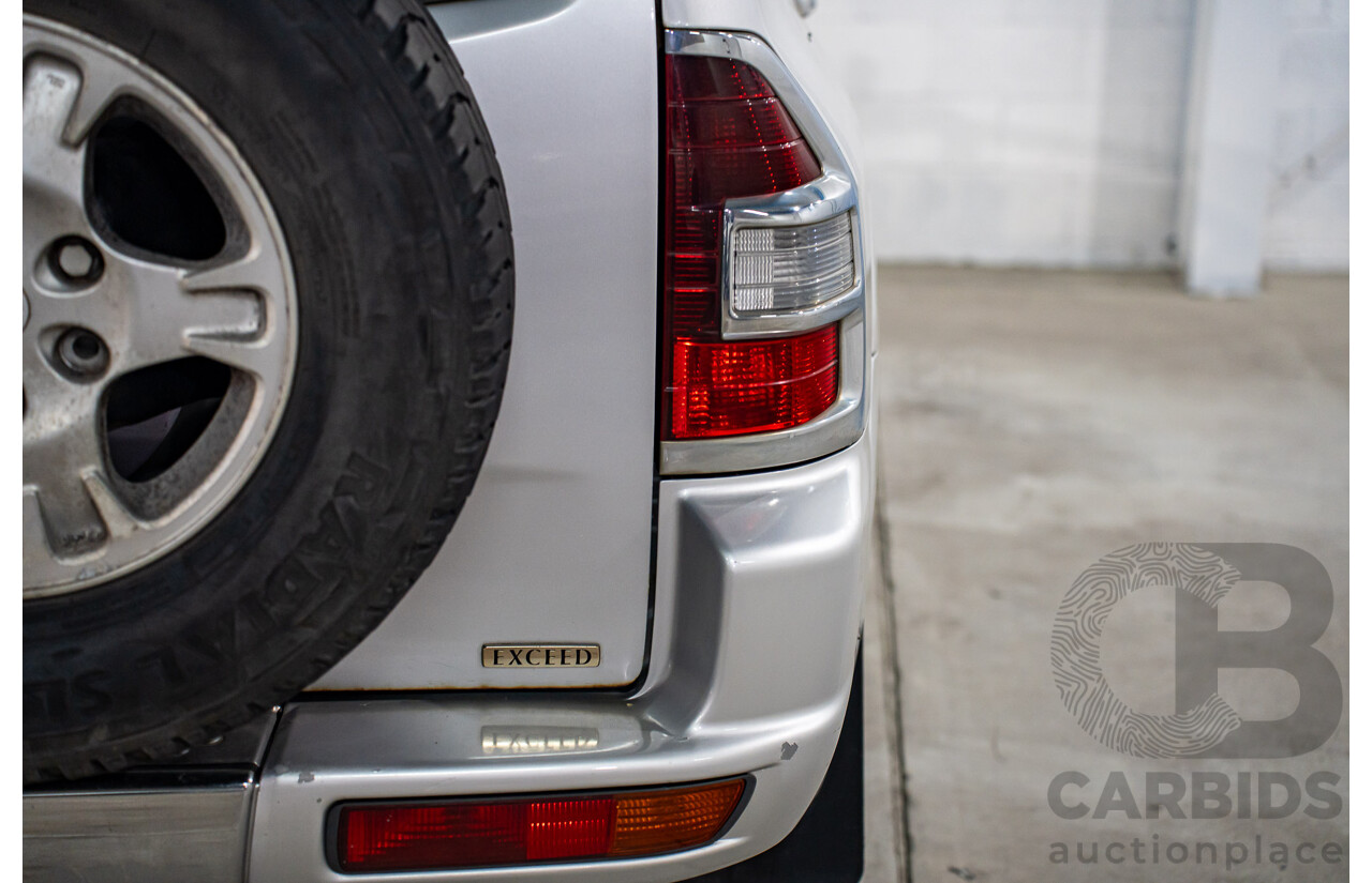 7/2001 Mitsubishi Pajero Exceed LWB (4x4) NM 4d Wagon Cool Silver V6 3.5L