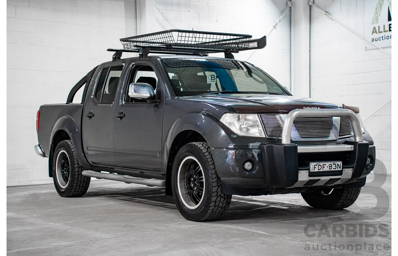 1/2008 Nissan Navara ST-X (4x4) D40 Dual Cab P/Up Slate Grey Metalic Turbo Diesel 2.5L