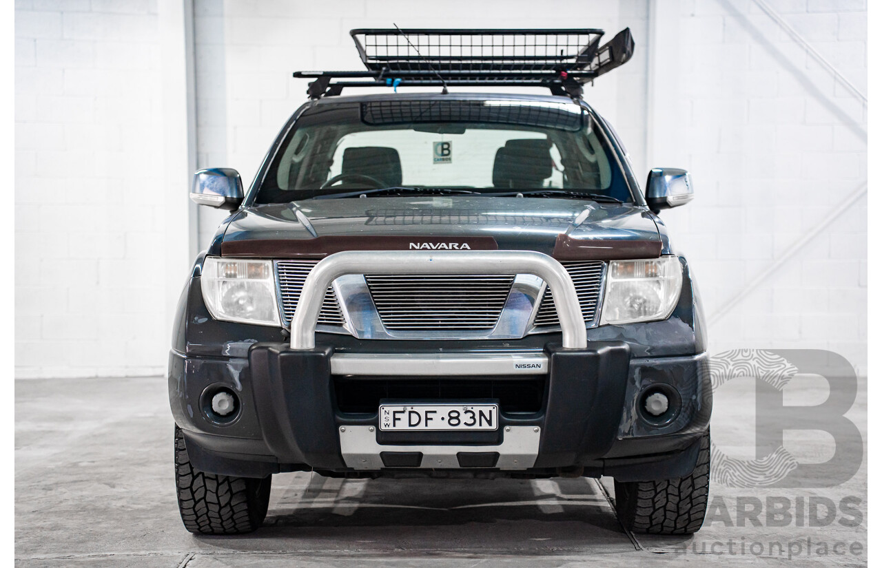 1/2008 Nissan Navara ST-X (4x4) D40 Dual Cab P/Up Slate Grey Metalic Turbo Diesel 2.5L
