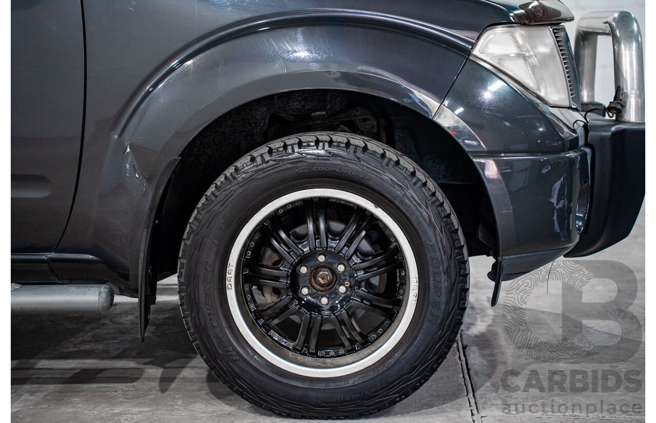 1/2008 Nissan Navara ST-X (4x4) D40 Dual Cab P/Up Slate Grey Metalic Turbo Diesel 2.5L