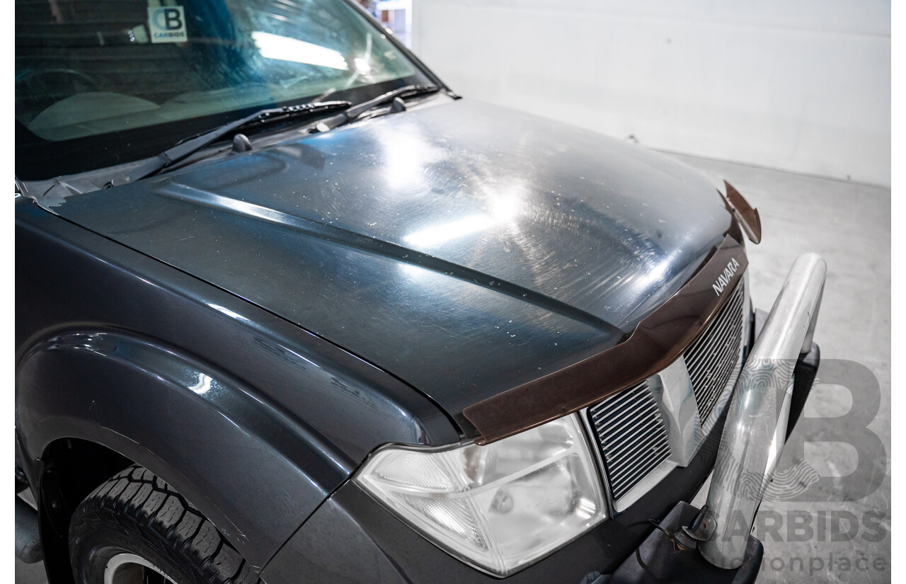1/2008 Nissan Navara ST-X (4x4) D40 Dual Cab P/Up Slate Grey Metalic Turbo Diesel 2.5L