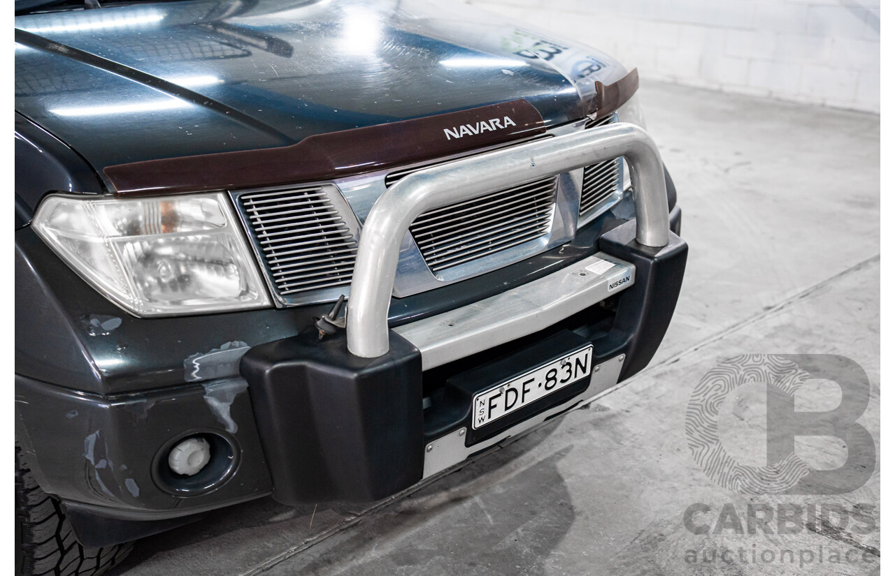 1/2008 Nissan Navara ST-X (4x4) D40 Dual Cab P/Up Slate Grey Metalic Turbo Diesel 2.5L