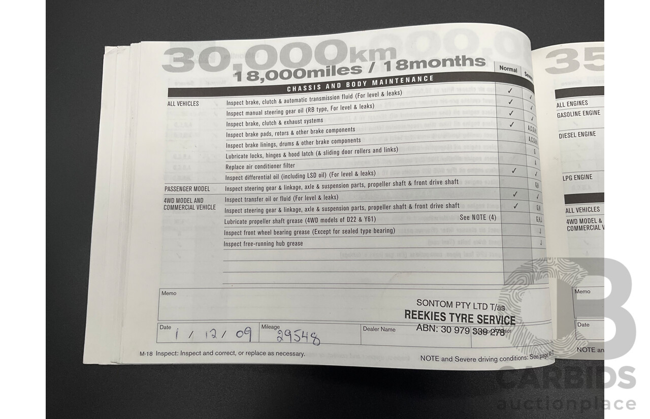 1/2008 Nissan Navara ST-X (4x4) D40 Dual Cab P/Up Slate Grey Metalic Turbo Diesel 2.5L