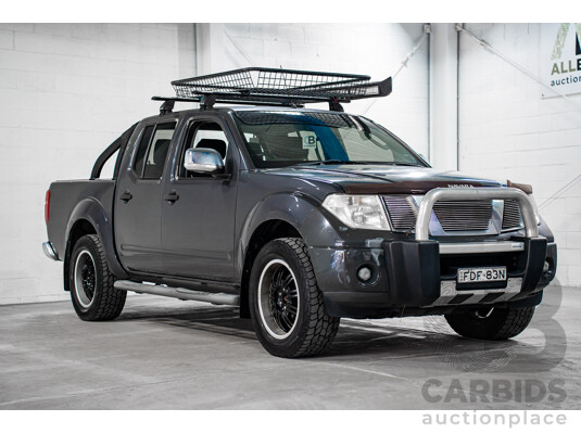 1/2008 Nissan Navara ST-X (4x4) D40 Dual Cab P/Up Slate Grey Metalic Turbo Diesel 2.5L 1/2008 Nissan Navara ST-X (4x4) D40 Dual Cab P/Up Slate Grey Metalic Turbo Diesel 2.5L