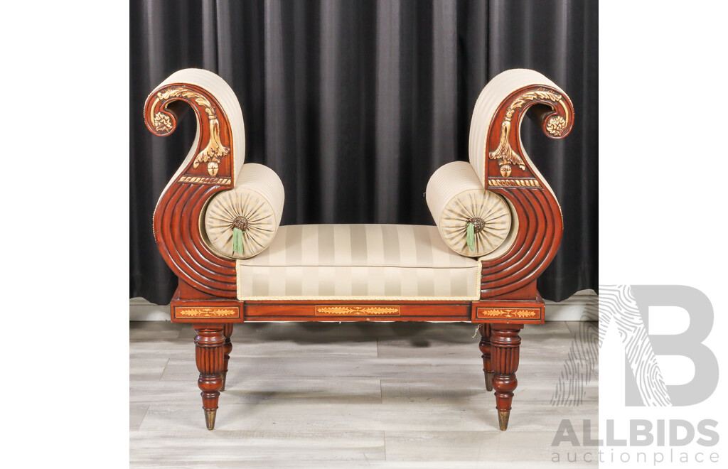 Neoclassical Style Chaise Lounge