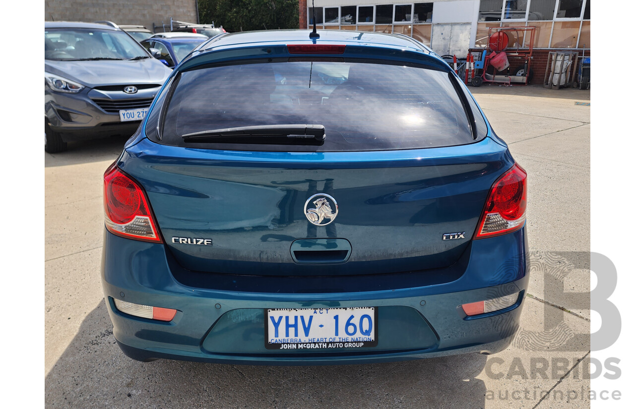4/2012 Holden Cruze CDX JH MY12 5d Hatchback Blue 2.0L