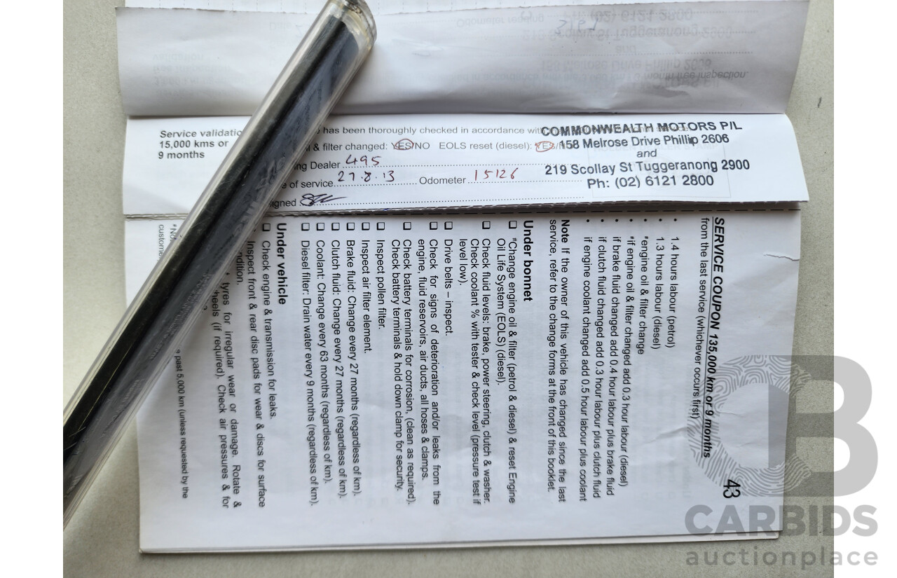 4/2012 Holden Cruze CDX JH MY12 5d Hatchback Blue 2.0L