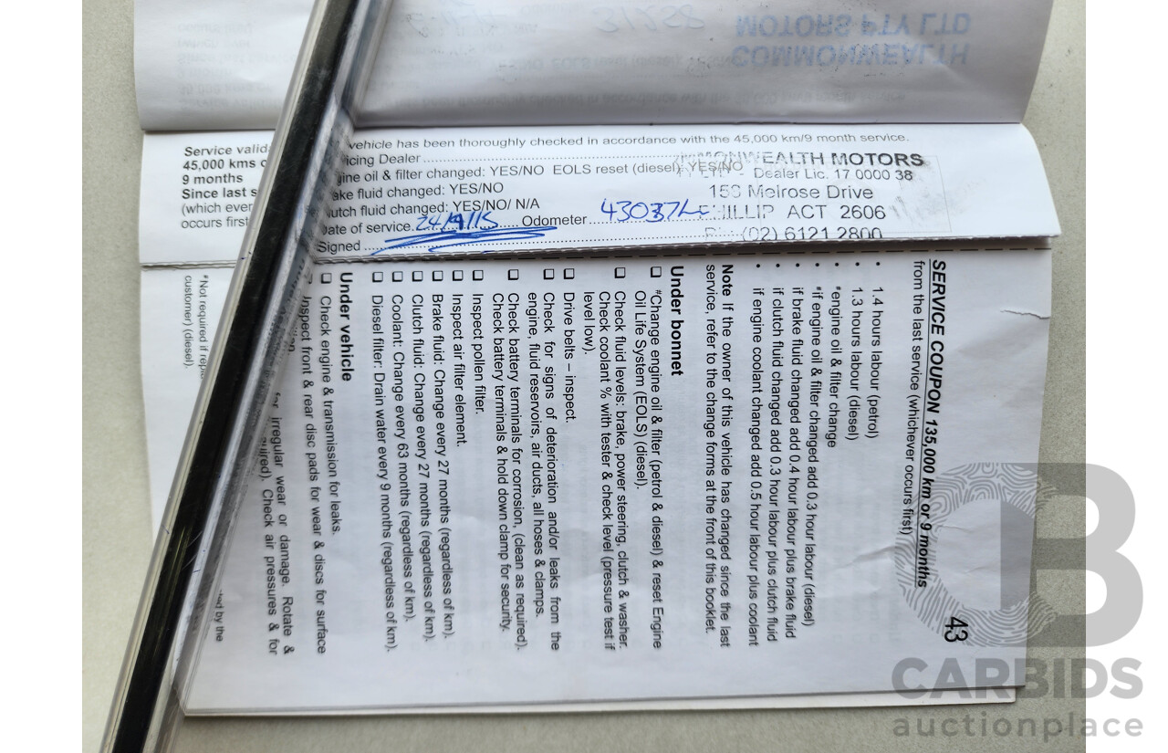 4/2012 Holden Cruze CDX JH MY12 5d Hatchback Blue 2.0L