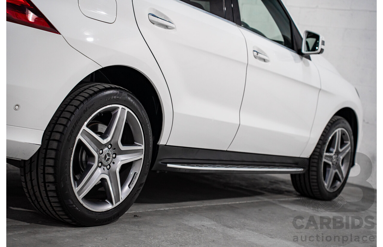 02/2018 Mercedes-Benz GLE 250d 4Matic (AWD) 166 MY17.5 4D Wagon Polar White Turbo Diesel 2.1L