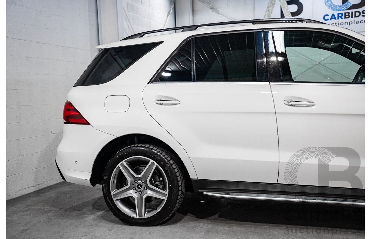 02/2018 Mercedes-Benz GLE 250d 4Matic (AWD) 166 MY17.5 4D Wagon Polar White Turbo Diesel 2.1L