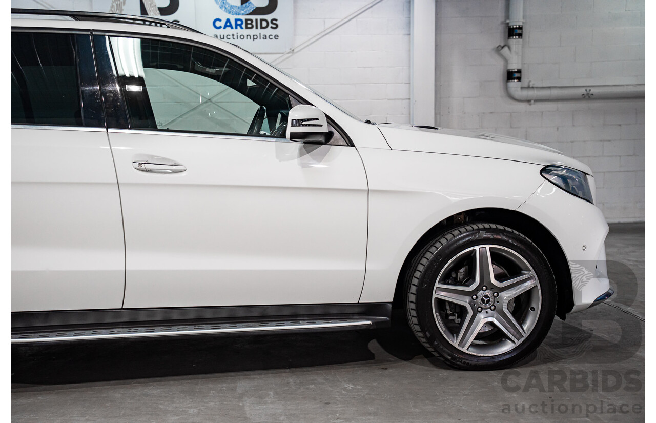 02/2018 Mercedes-Benz GLE 250d 4Matic (AWD) 166 MY17.5 4D Wagon Polar White Turbo Diesel 2.1L