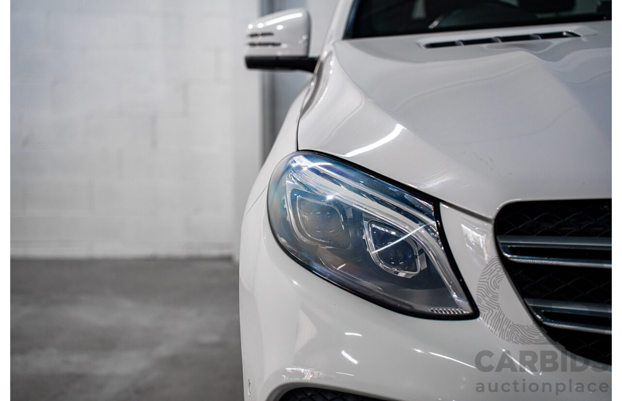 02/2018 Mercedes-Benz GLE 250d 4Matic (AWD) 166 MY17.5 4D Wagon Polar White Turbo Diesel 2.1L