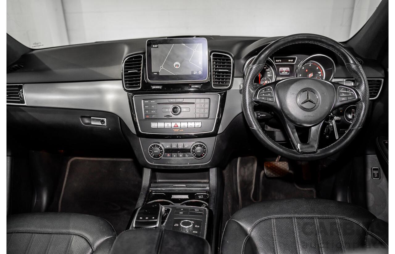 02/2018 Mercedes-Benz GLE 250d 4Matic (AWD) 166 MY17.5 4D Wagon Polar White Turbo Diesel 2.1L