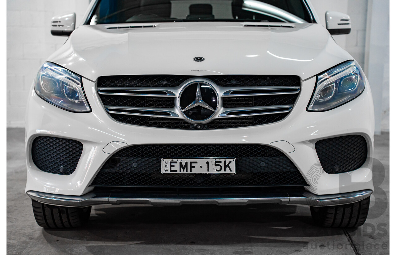 02/2018 Mercedes-Benz GLE 250d 4Matic (AWD) 166 MY17.5 4D Wagon Polar White Turbo Diesel 2.1L