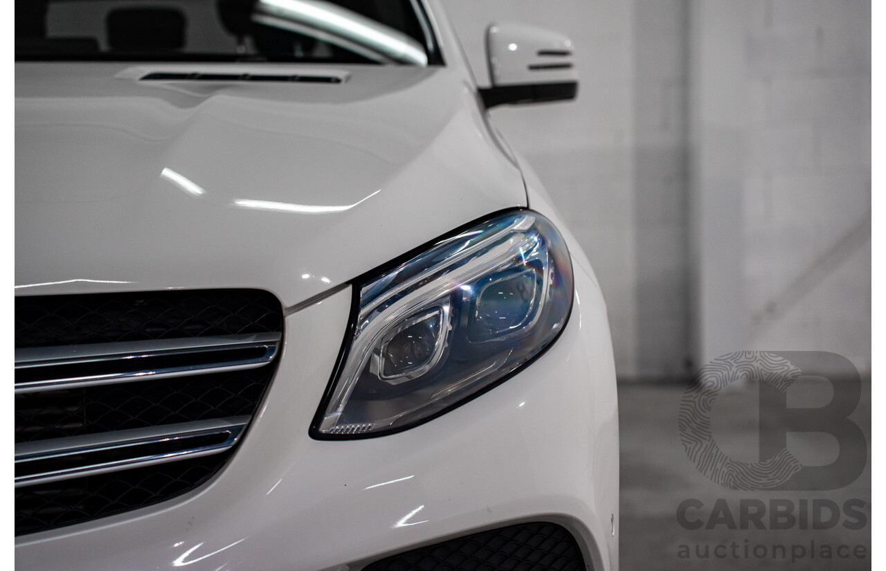 02/2018 Mercedes-Benz GLE 250d 4Matic (AWD) 166 MY17.5 4D Wagon Polar White Turbo Diesel 2.1L