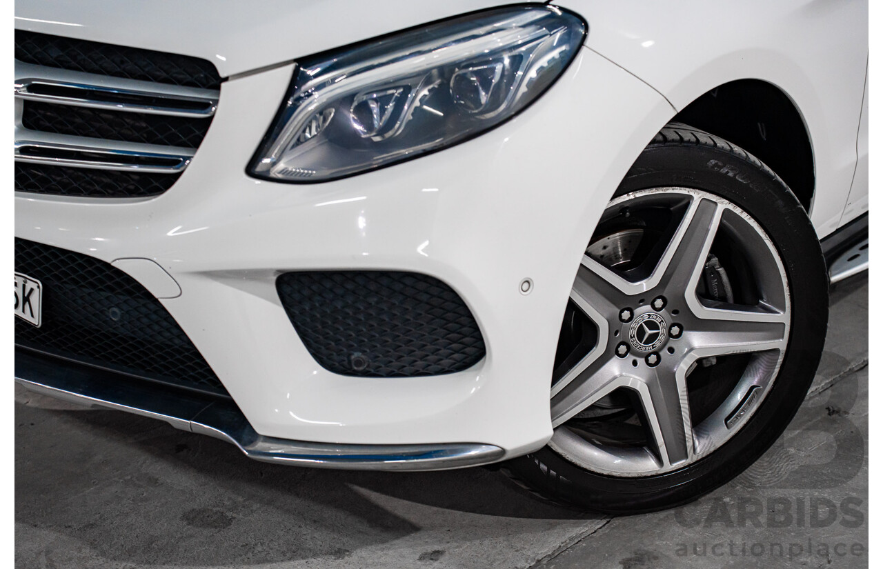 02/2018 Mercedes-Benz GLE 250d 4Matic (AWD) 166 MY17.5 4D Wagon Polar White Turbo Diesel 2.1L