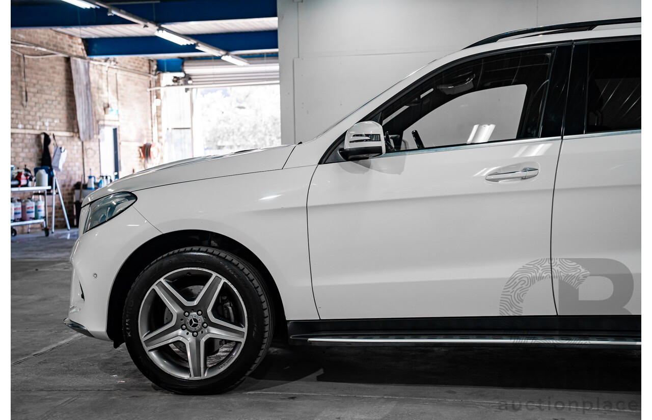 02/2018 Mercedes-Benz GLE 250d 4Matic (AWD) 166 MY17.5 4D Wagon Polar White Turbo Diesel 2.1L
