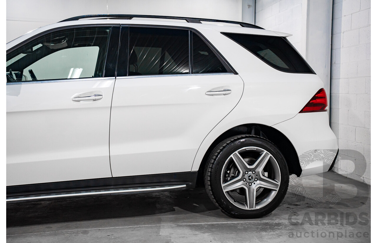 02/2018 Mercedes-Benz GLE 250d 4Matic (AWD) 166 MY17.5 4D Wagon Polar White Turbo Diesel 2.1L