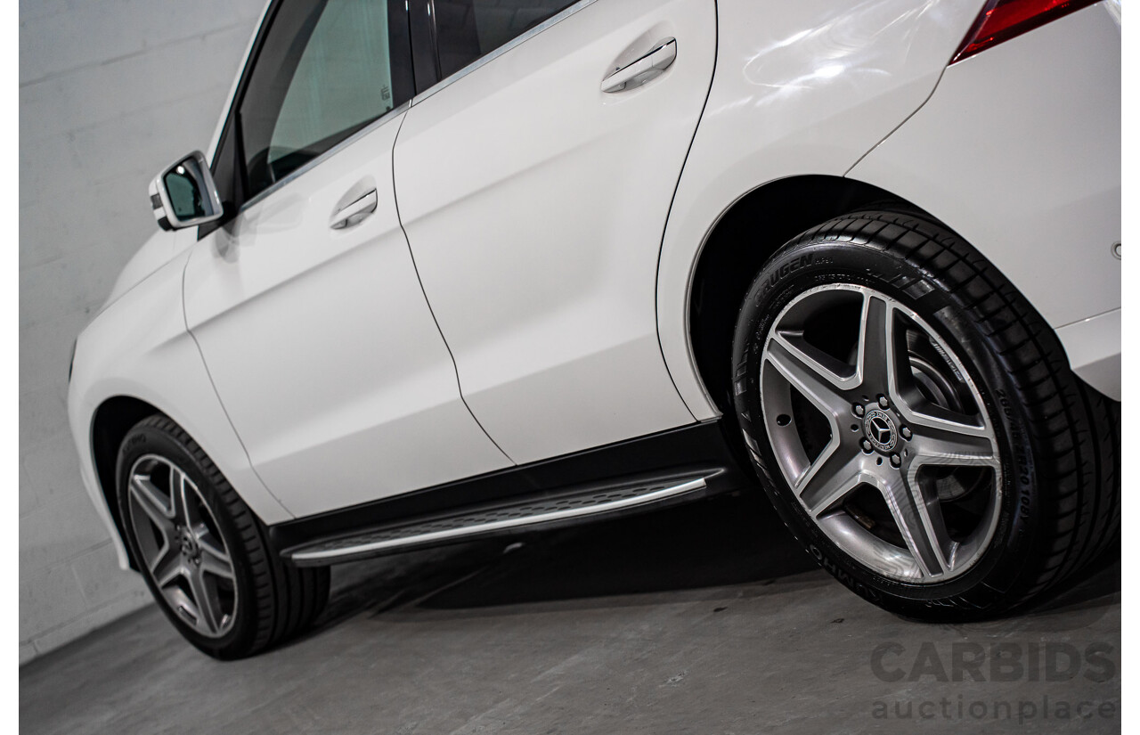 02/2018 Mercedes-Benz GLE 250d 4Matic (AWD) 166 MY17.5 4D Wagon Polar White Turbo Diesel 2.1L