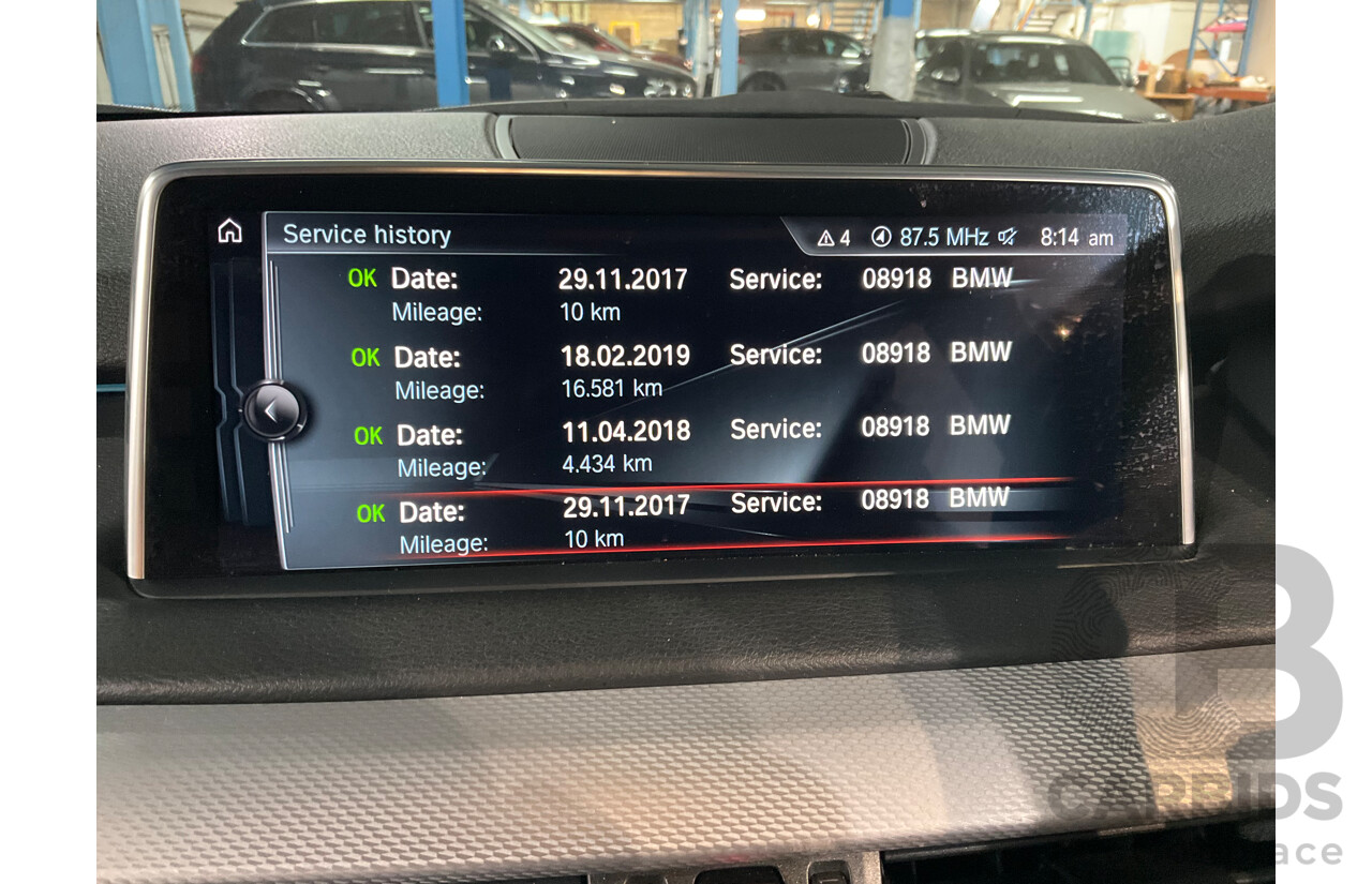 11/2017 BMW X5 sDrive25d M Sport (RWD) F15 MY16 4d Wagon Carbon Black Metallic Turbo Diesel 2.0L