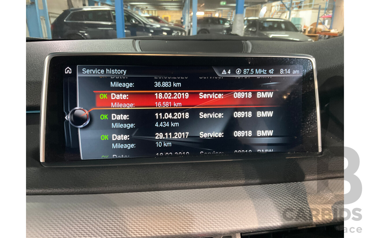 11/2017 BMW X5 sDrive25d M Sport (RWD) F15 MY16 4d Wagon Carbon Black Metallic Turbo Diesel 2.0L