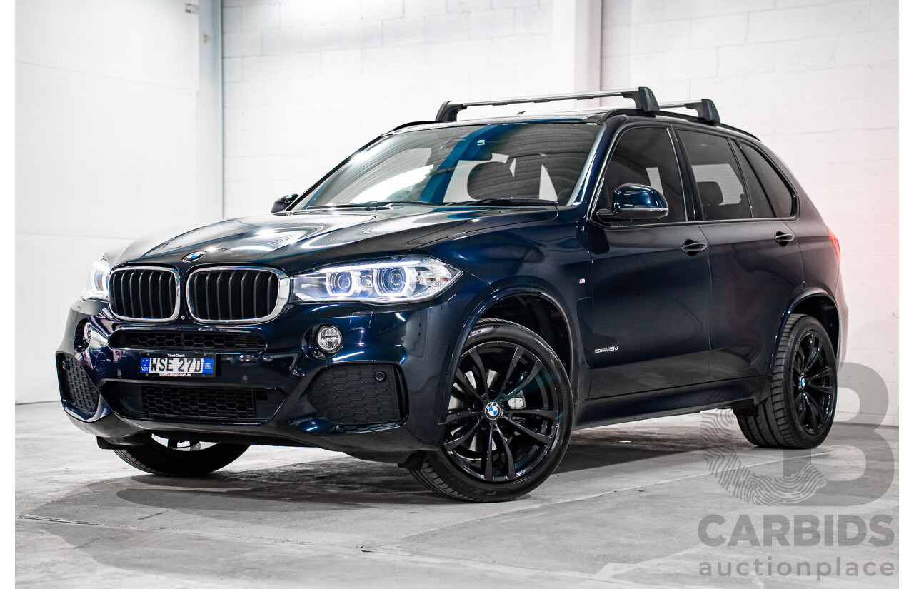 11/2017 BMW X5 sDrive25d M Sport (RWD) F15 MY16 4d Wagon Carbon Black Metallic Turbo Diesel 2.0L