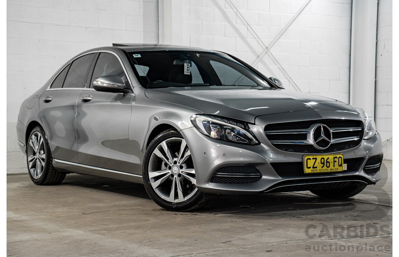7/2015 Mercedes-Benz C200 Bluetec 205 4d Sedan Palladium Silver Turbo Diesel 1.6L