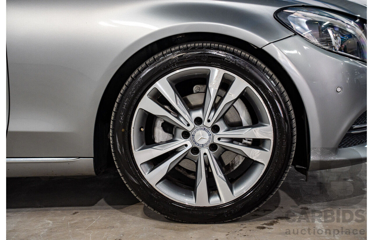 7/2015 Mercedes-Benz C200 Bluetec 205 4d Sedan Palladium Silver Turbo Diesel 1.6L