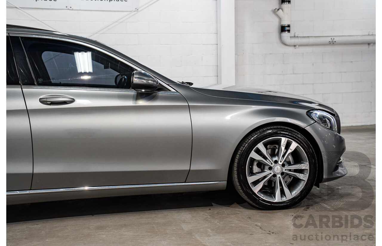 7/2015 Mercedes-Benz C200 Bluetec 205 4d Sedan Palladium Silver Turbo Diesel 1.6L