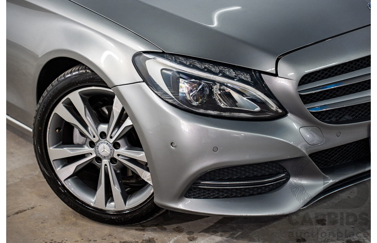7/2015 Mercedes-Benz C200 Bluetec 205 4d Sedan Palladium Silver Turbo Diesel 1.6L