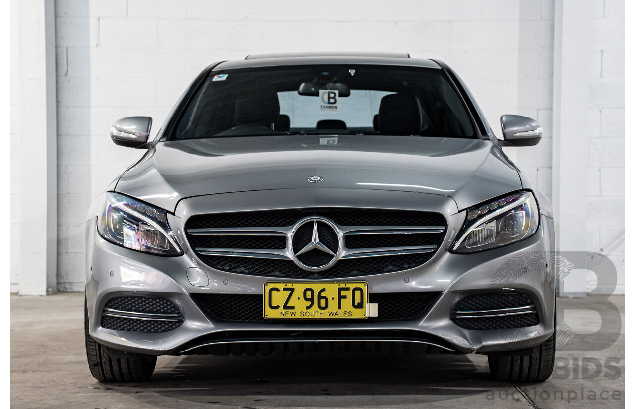 7/2015 Mercedes-Benz C200 Bluetec 205 4d Sedan Palladium Silver Turbo Diesel 1.6L