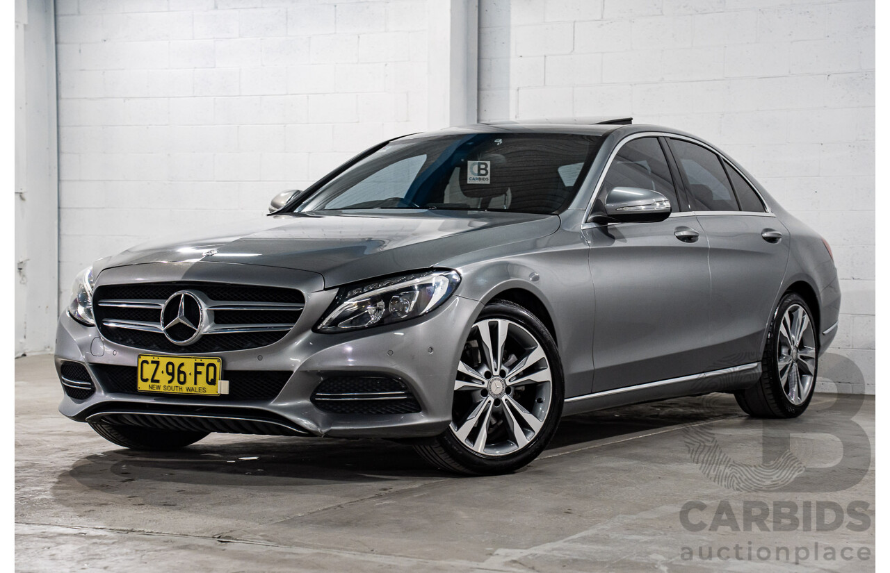 7/2015 Mercedes-Benz C200 Bluetec 205 4d Sedan Palladium Silver Turbo Diesel 1.6L